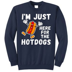 Funny Hot Dog Lover Hotdog Im Just Here For The Hot Dogs Funny Hotdog Sweatshirt