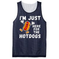 Funny Hot Dog Lover Hotdog Im Just Here For The Hot Dogs Funny Hotdog Mesh Reversible Basketball Jersey Tank