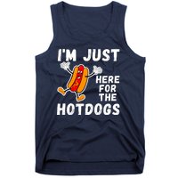 Funny Hot Dog Lover Hotdog Im Just Here For The Hot Dogs Funny Hotdog Tank Top