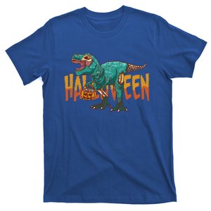 Funny Halloween Dinosaur Zombie T Rex Trick Rawr Treat Gift T-Shirt