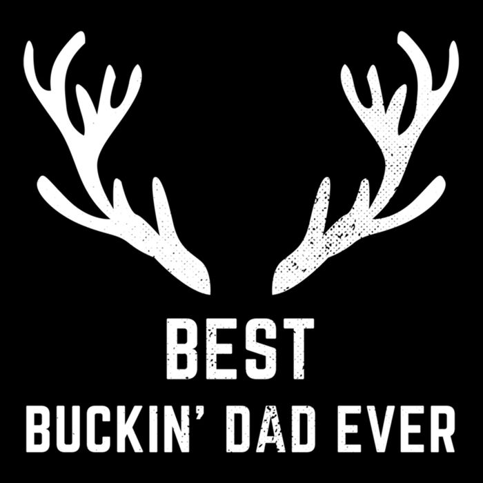 Funny Hunting Deer Design Best Buckin Dad Ever Funny Gift Drawstring Bag