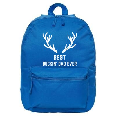 Funny Hunting Deer Design Best Buckin Dad Ever Funny Gift 16 in Basic Backpack