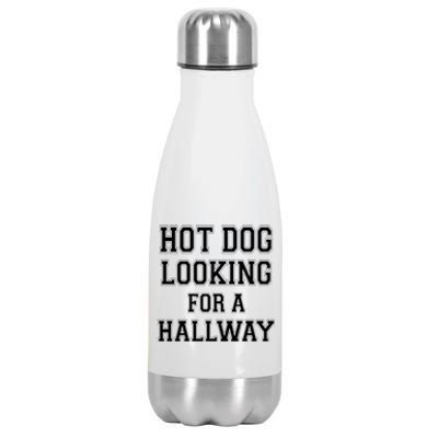 Funny Hot Dog Looking For A Hallway Sarcasm Stainless Steel Insulated Water Bottle