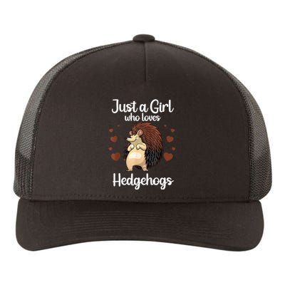 Funny Hedgehog Design For Girls Women Hedgehog Animal Yupoong Adult 5-Panel Trucker Hat