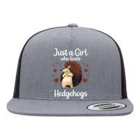 Funny Hedgehog Design For Girls Women Hedgehog Animal Flat Bill Trucker Hat