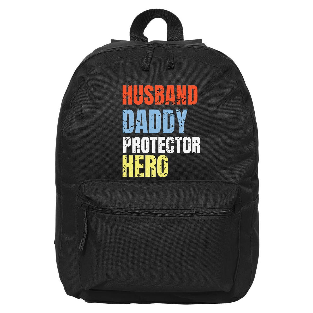 Funny Husband Daddy Protector Hero Father Birthday 16 in Basic Backpack