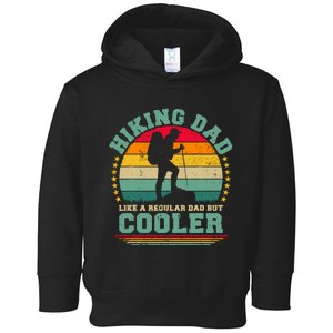 Funny Hiking Dad Like A Regular Dad Hiking FatherS Day Toddler Hoodie