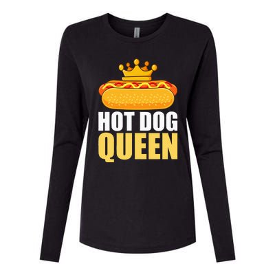 Funny Hot Dog For Women Grilled Wiener Sausage Buns Womens Cotton Relaxed Long Sleeve T-Shirt