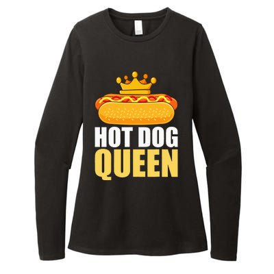 Funny Hot Dog For Women Grilled Wiener Sausage Buns Womens CVC Long Sleeve Shirt