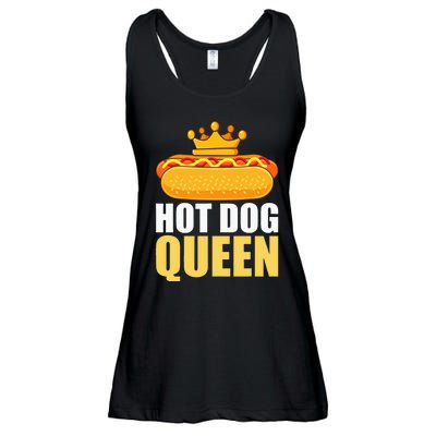 Funny Hot Dog For Women Grilled Wiener Sausage Buns Ladies Essential Flowy Tank