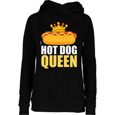 Funny Hot Dog For Women Grilled Wiener Sausage Buns Womens Funnel Neck Pullover Hood