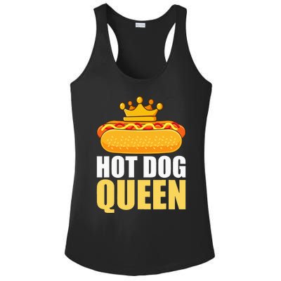 Funny Hot Dog For Women Grilled Wiener Sausage Buns Ladies PosiCharge Competitor Racerback Tank