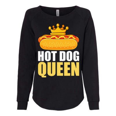 Funny Hot Dog For Women Grilled Wiener Sausage Buns Womens California Wash Sweatshirt