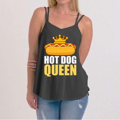 Funny Hot Dog For Women Grilled Wiener Sausage Buns Women's Strappy Tank