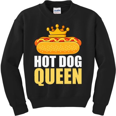 Funny Hot Dog For Women Grilled Wiener Sausage Buns Kids Sweatshirt