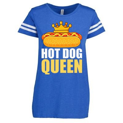 Funny Hot Dog For Women Grilled Wiener Sausage Buns Enza Ladies Jersey Football T-Shirt