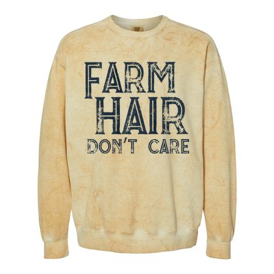 Farm Hair Dont Care Colorblast Crewneck Sweatshirt