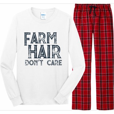 Farm Hair Dont Care Long Sleeve Pajama Set