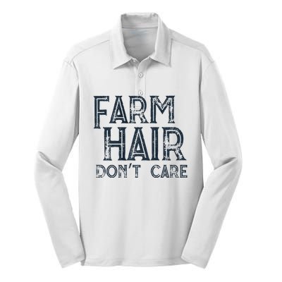 Farm Hair Dont Care Silk Touch Performance Long Sleeve Polo