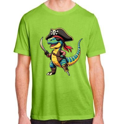 Funny Halloween Dinosaur Trex Pirate Adult ChromaSoft Performance T-Shirt