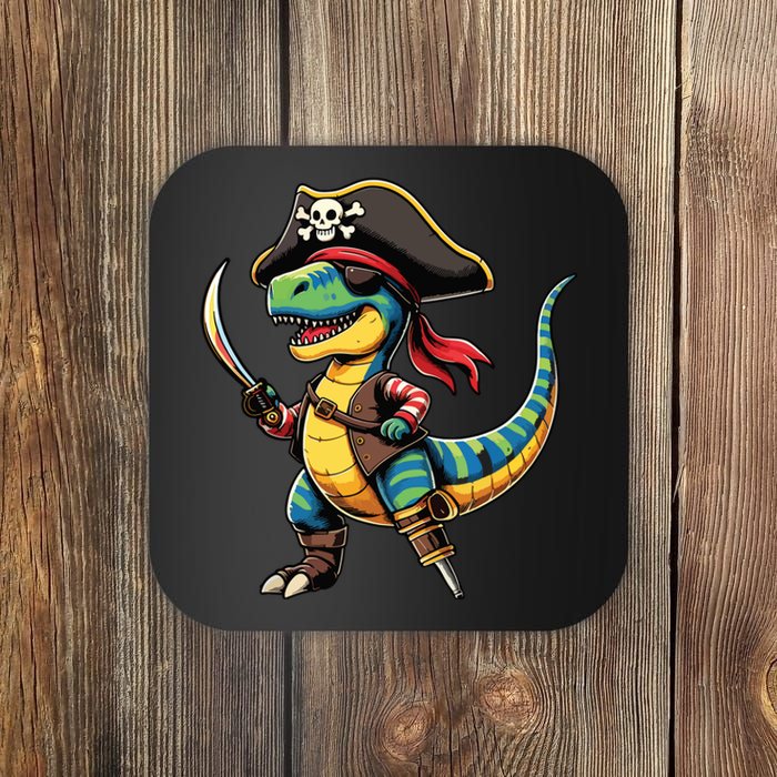 Funny Halloween Dinosaur Trex Pirate Coaster