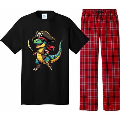 Funny Halloween Dinosaur Trex Pirate Pajama Set