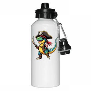 Funny Halloween Dinosaur Trex Pirate Aluminum Water Bottle