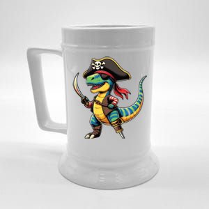 Funny Halloween Dinosaur Trex Pirate Beer Stein