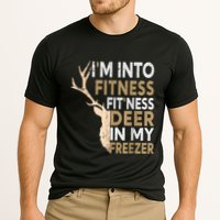 Funny Hunter Dad IM Into Fitness Deer Freezer Hunting Cooling Performance Crew T-Shirt