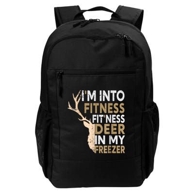 Funny Hunter Dad IM Into Fitness Deer Freezer Hunting Backpack