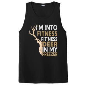 Funny Hunter Dad IM Into Fitness Deer Freezer Hunting PosiCharge Competitor Tank