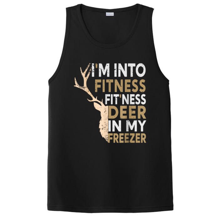 Funny Hunter Dad IM Into Fitness Deer Freezer Hunting PosiCharge Competitor Tank