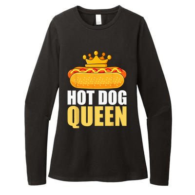 Funny Hot Dog For  Grilled Wiener Sausage Buns Womens CVC Long Sleeve Shirt