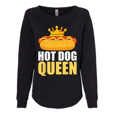 Funny Hot Dog For  Grilled Wiener Sausage Buns Womens California Wash Sweatshirt