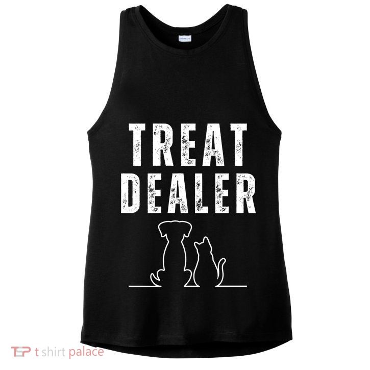 Funny Humor Dog Treat Dealer Dog Owner Dog Treats Dog Lover Pet Lover Ladies PosiCharge Tri-Blend Wicking Tank