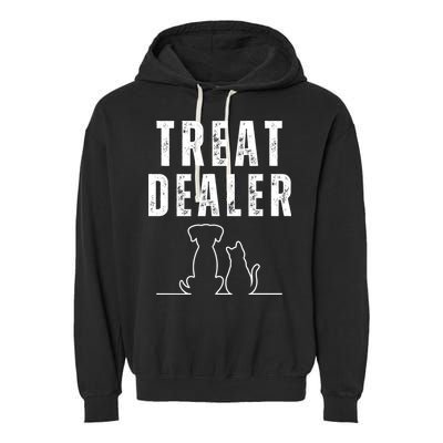 Funny Humor Dog Treat Dealer Dog Owner Dog Treats Dog Lover Pet Lover Garment-Dyed Fleece Hoodie