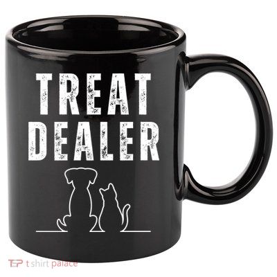 Funny Humor Dog Treat Dealer Dog Owner Dog Treats Dog Lover Pet Lover 11oz C Handle Ceramic Mug