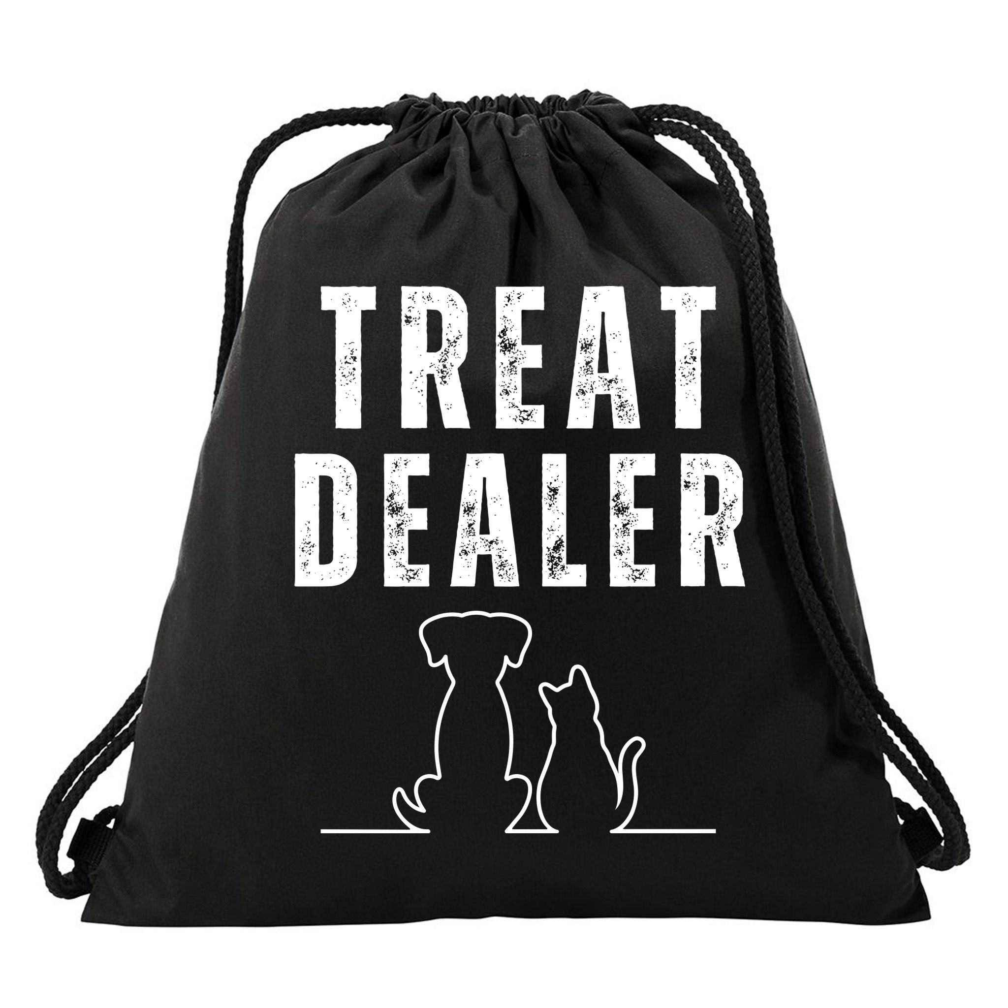 Funny Humor Dog Treat Dealer Dog Owner Dog Treats Dog Lover Pet Lover Drawstring Bag