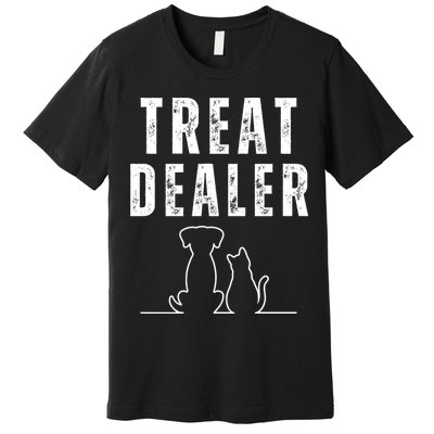 Funny Humor Dog Treat Dealer Dog Owner Dog Treats Dog Lover Pet Lover Premium T-Shirt