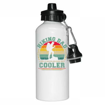 Funny Hiking Dad Like A Regular Dad Hiking Fathers Day Aluminum Water Bottle