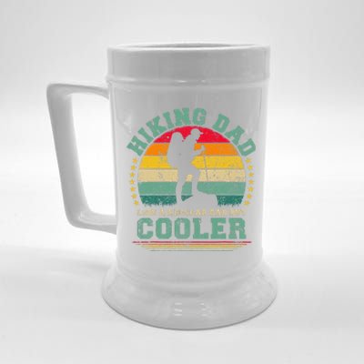 Funny Hiking Dad Like A Regular Dad Hiking Fathers Day Beer Stein