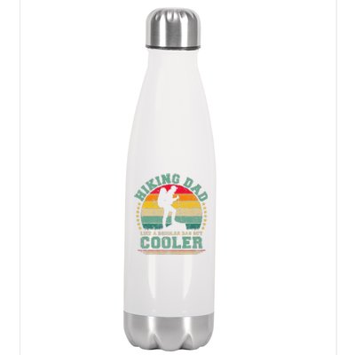 Funny Hiking Dad Like A Regular Dad Hiking Fathers Day Stainless Steel Insulated Water Bottle