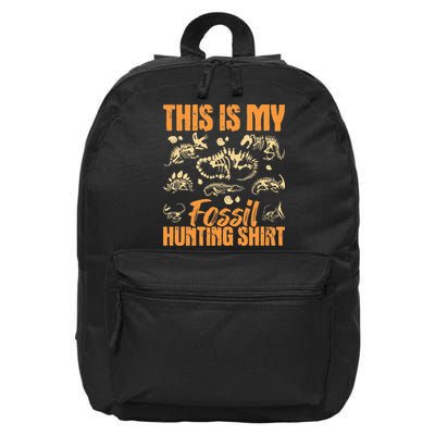 Fossil Hunting Dinosaur Bones Paleontologist Paleontology 16 in Basic Backpack