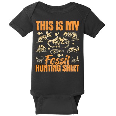 Fossil Hunting Dinosaur Bones Paleontologist Paleontology Baby Bodysuit