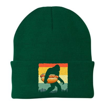 Funny Hot Dog Art For Women Bigfoot Hotdog Lovers Knit Cap Winter Beanie