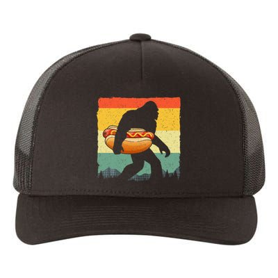 Funny Hot Dog Art For Women Bigfoot Hotdog Lovers Yupoong Adult 5-Panel Trucker Hat