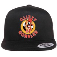 Funny Hot Dog Glizzy Gobbler Number One Glizzy  Flat Bill Trucker Hat