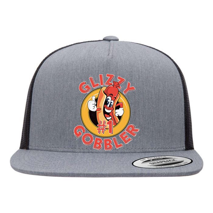 Funny Hot Dog Glizzy Gobbler Number One Glizzy  Flat Bill Trucker Hat