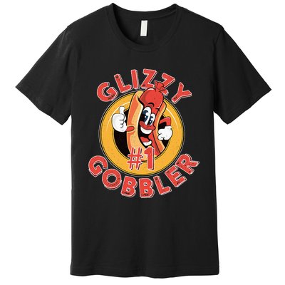 Funny Hot Dog Glizzy Gobbler Number One Glizzy  Premium T-Shirt