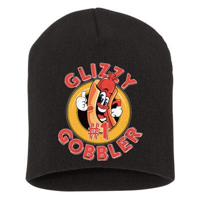 Funny Hot Dog Glizzy Gobbler Number One Glizzy  Short Acrylic Beanie